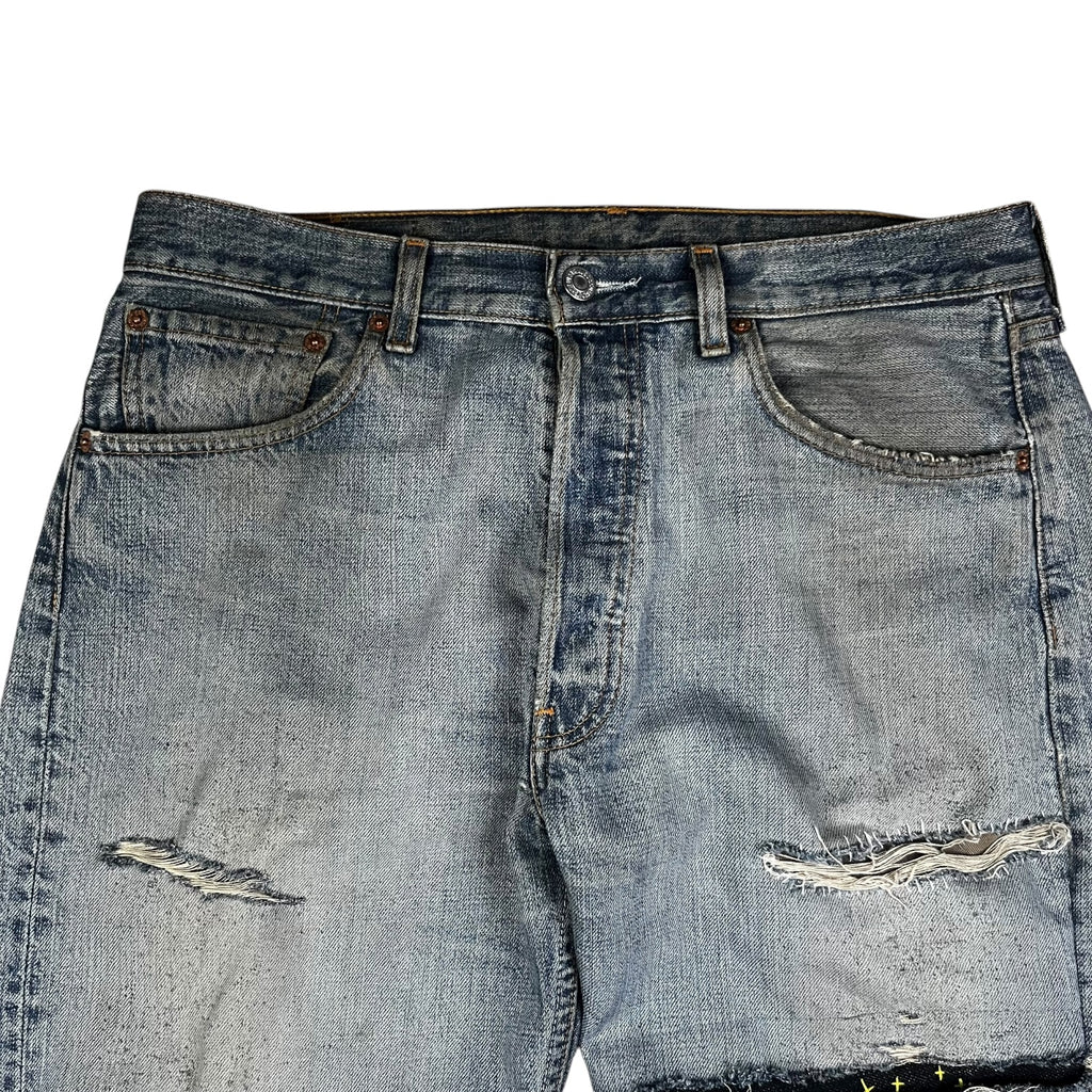 90s Levi’s 501 Distressed & Repaired