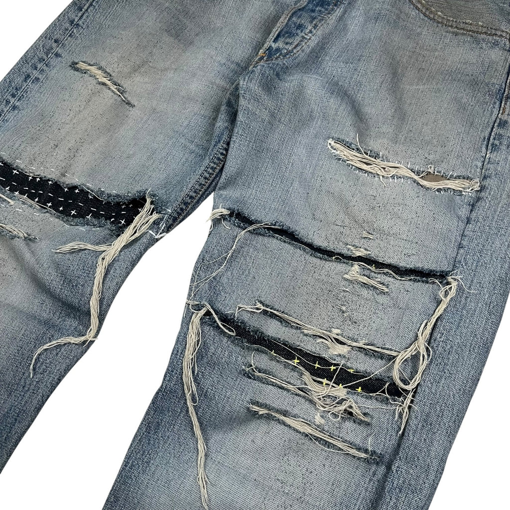 90s Levi’s 501 Distressed & Repaired