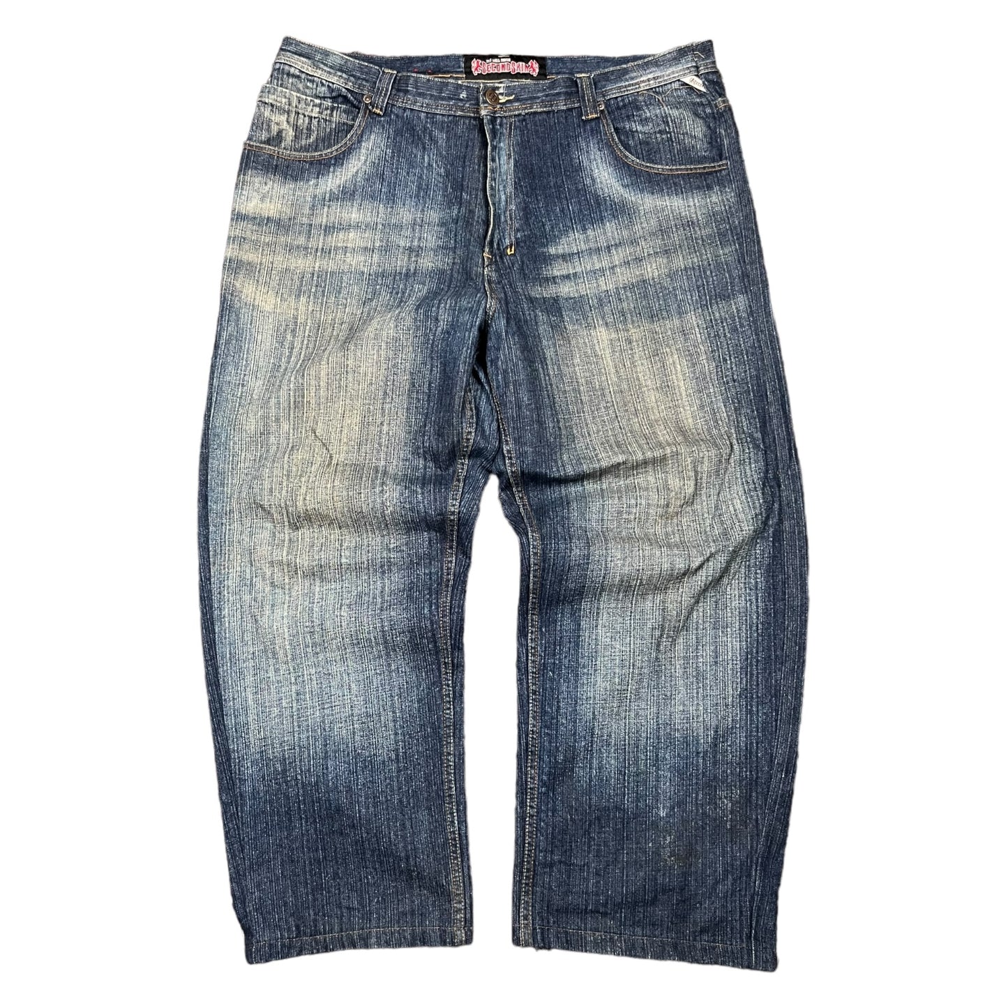 Y2k Secondskin Washed Baggy Jeans