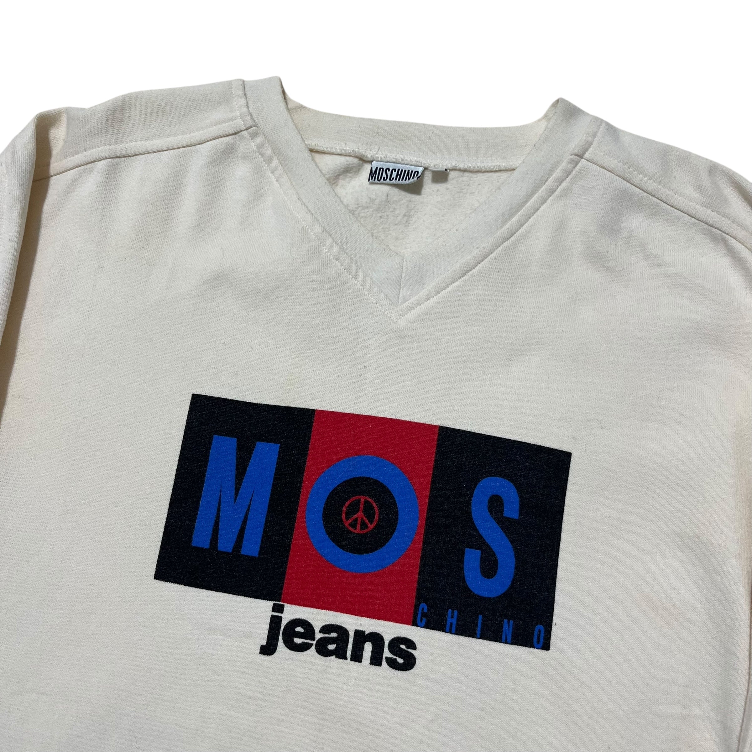 2000s Moschino V-neck Sweatshirt