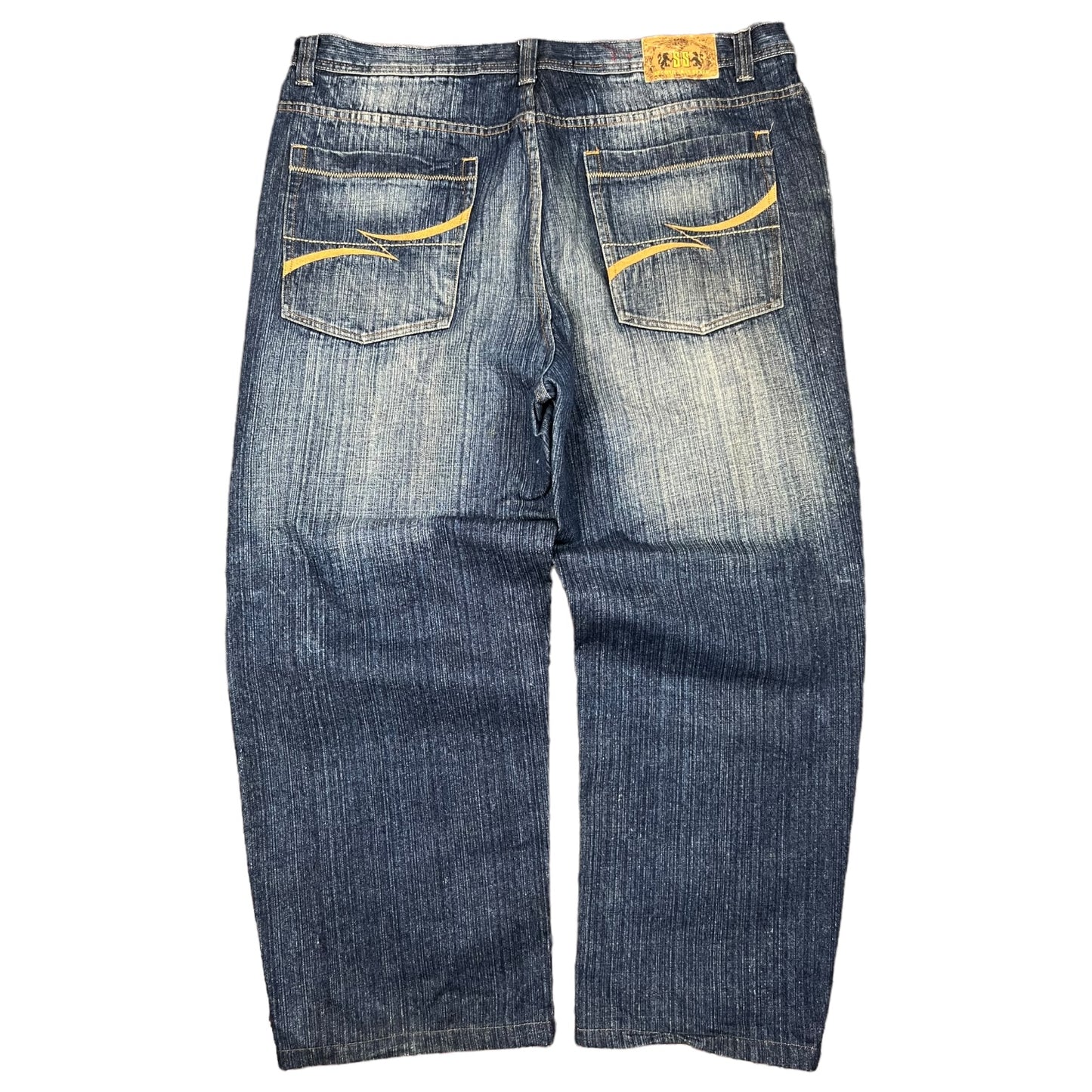 Y2k Secondskin Washed Baggy Jeans