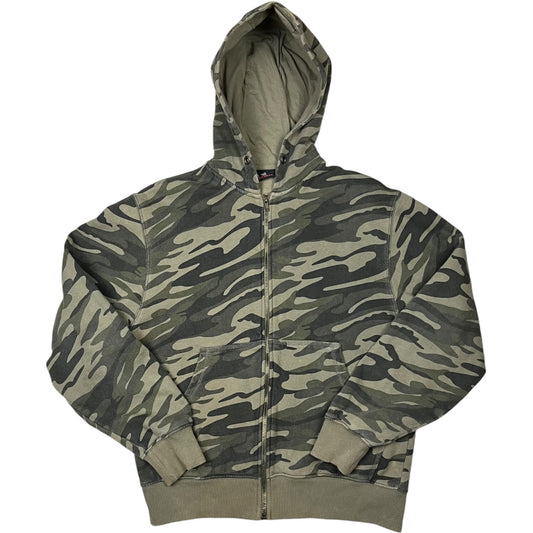 00s Footlocker Camo Zipup Hoodie