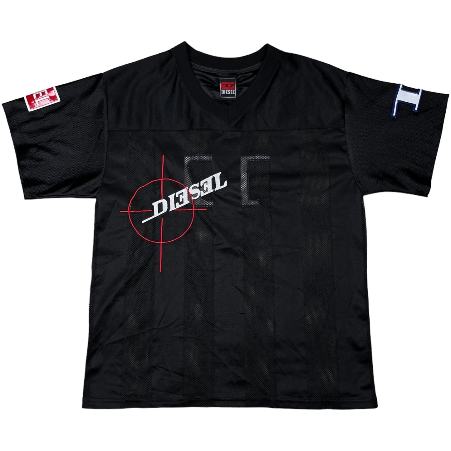 Y2k Diesel Embroidered Mesh Jersey