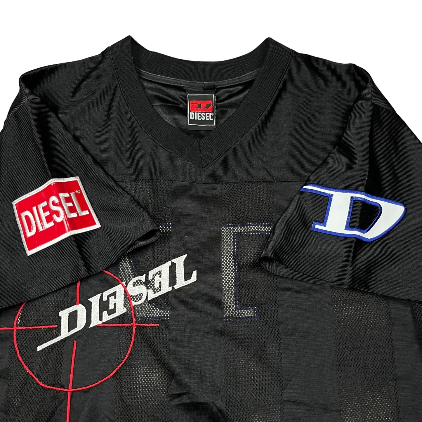 Y2k Diesel Embroidered Mesh Jersey