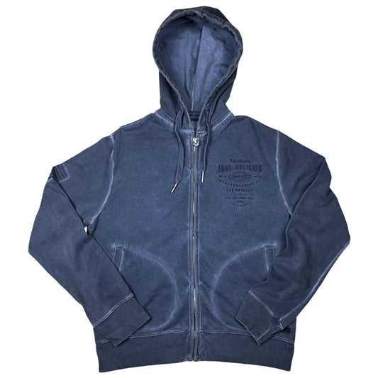 True Religion Acid Washed Zipup Hoodie