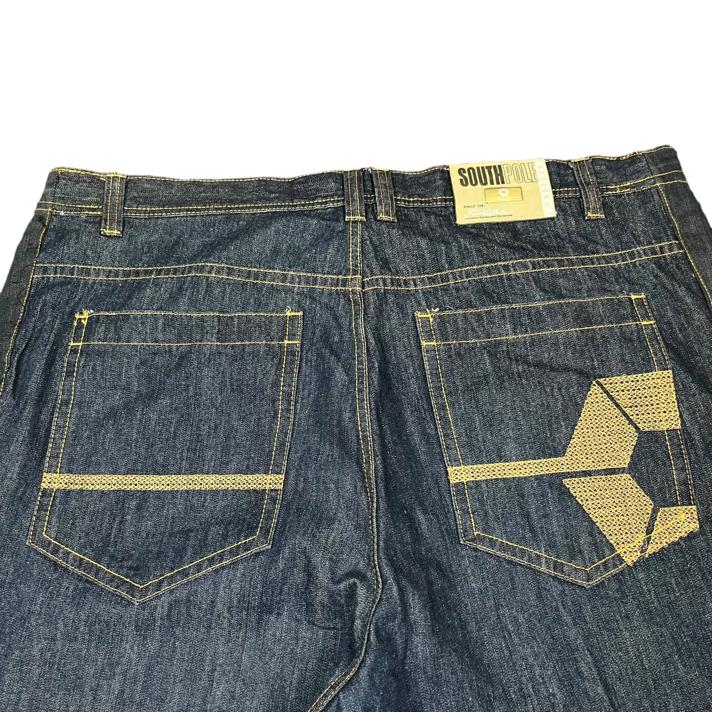 Y2k SouthPole Logo Embroidery Baggy Jeans