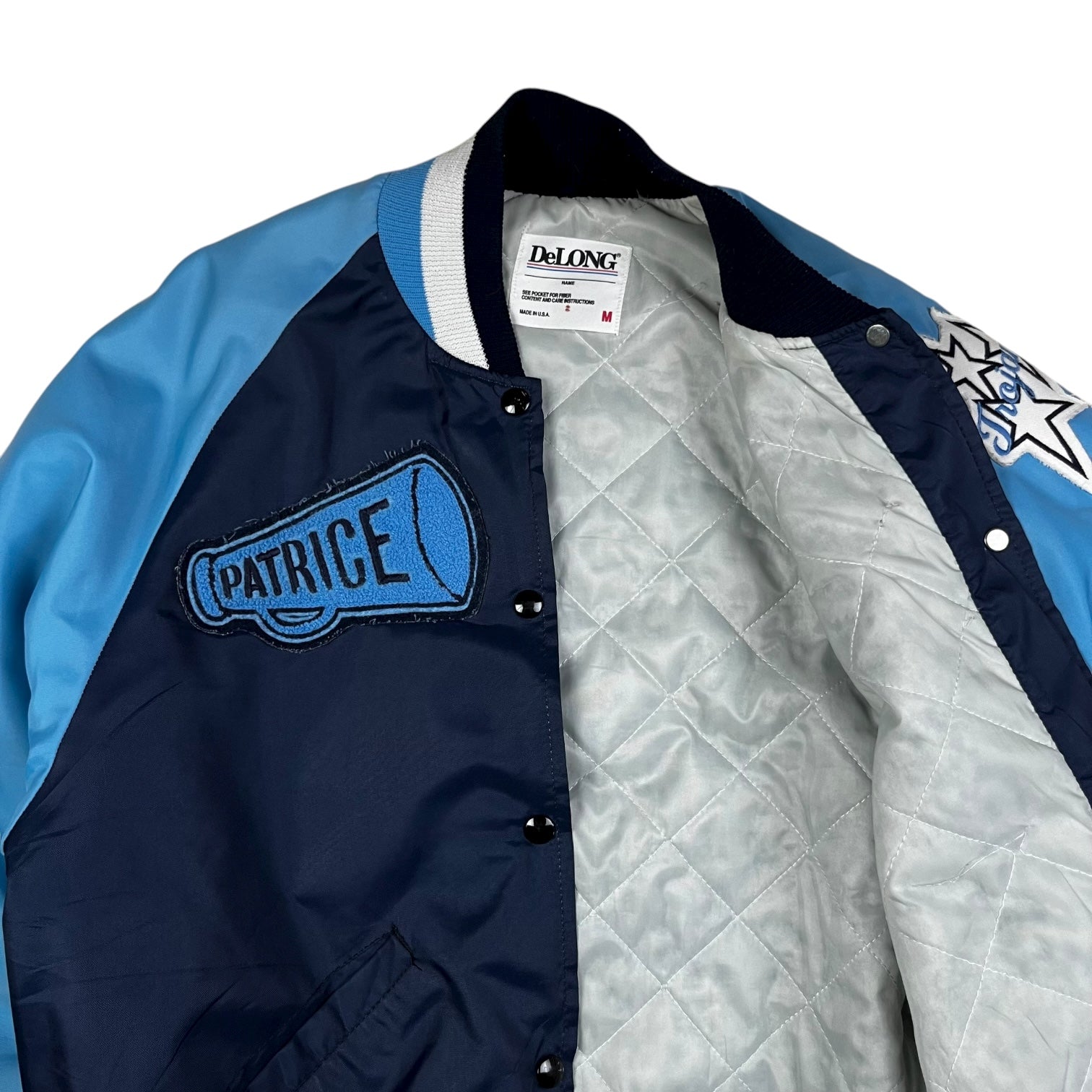 80s Varsity Team Satin Bomber Jacket