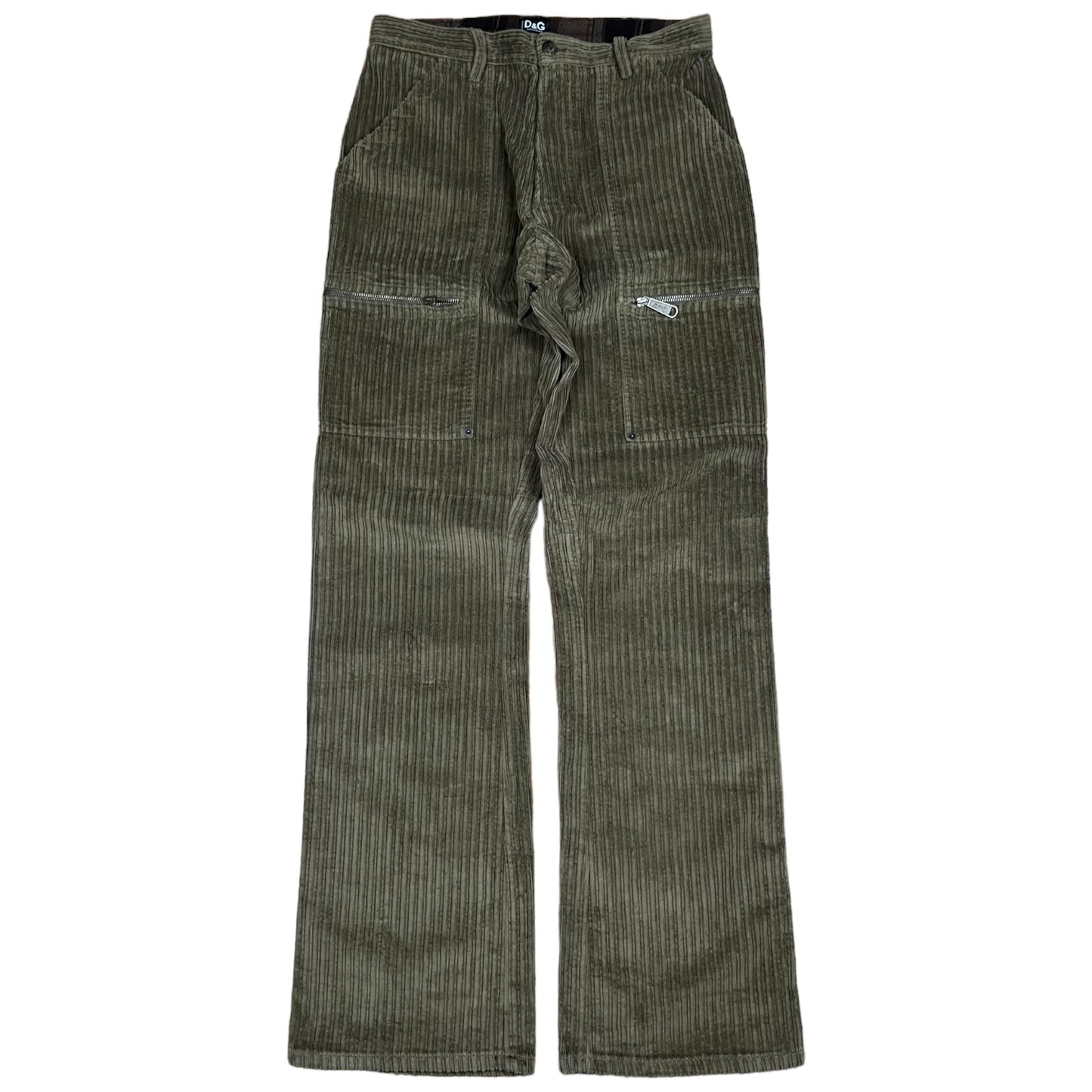 2000s D&G Corduroy Flared Cargos