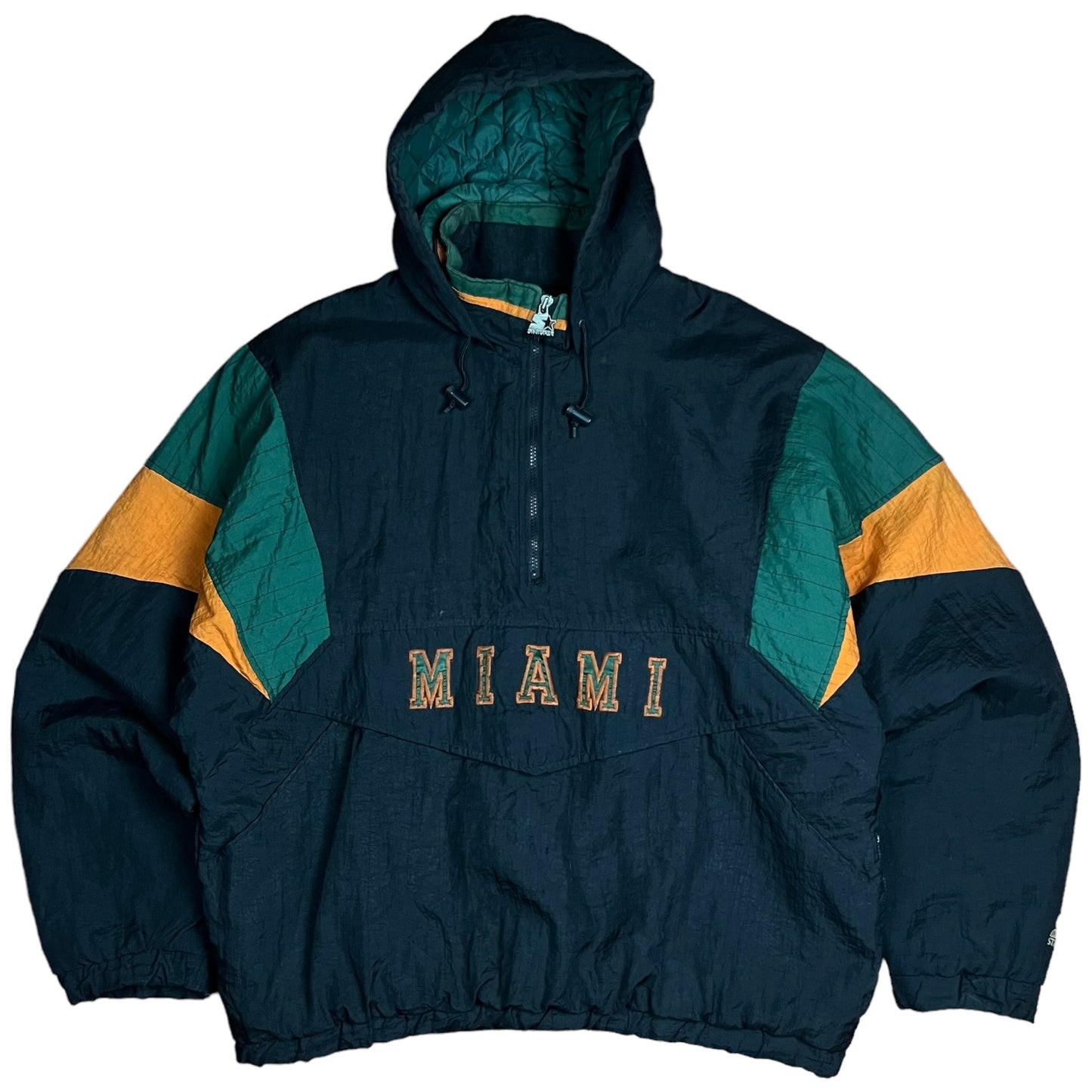 90s Miami Hurricanes Starter 1/4 Zip Jacket