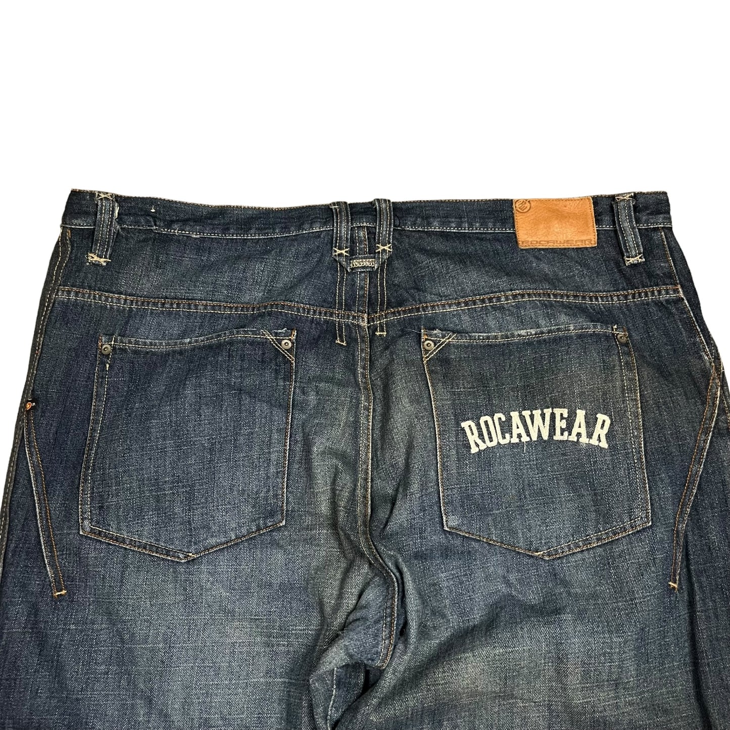 Y2k Rocawear Backpocket Spellout Baggy Jeans