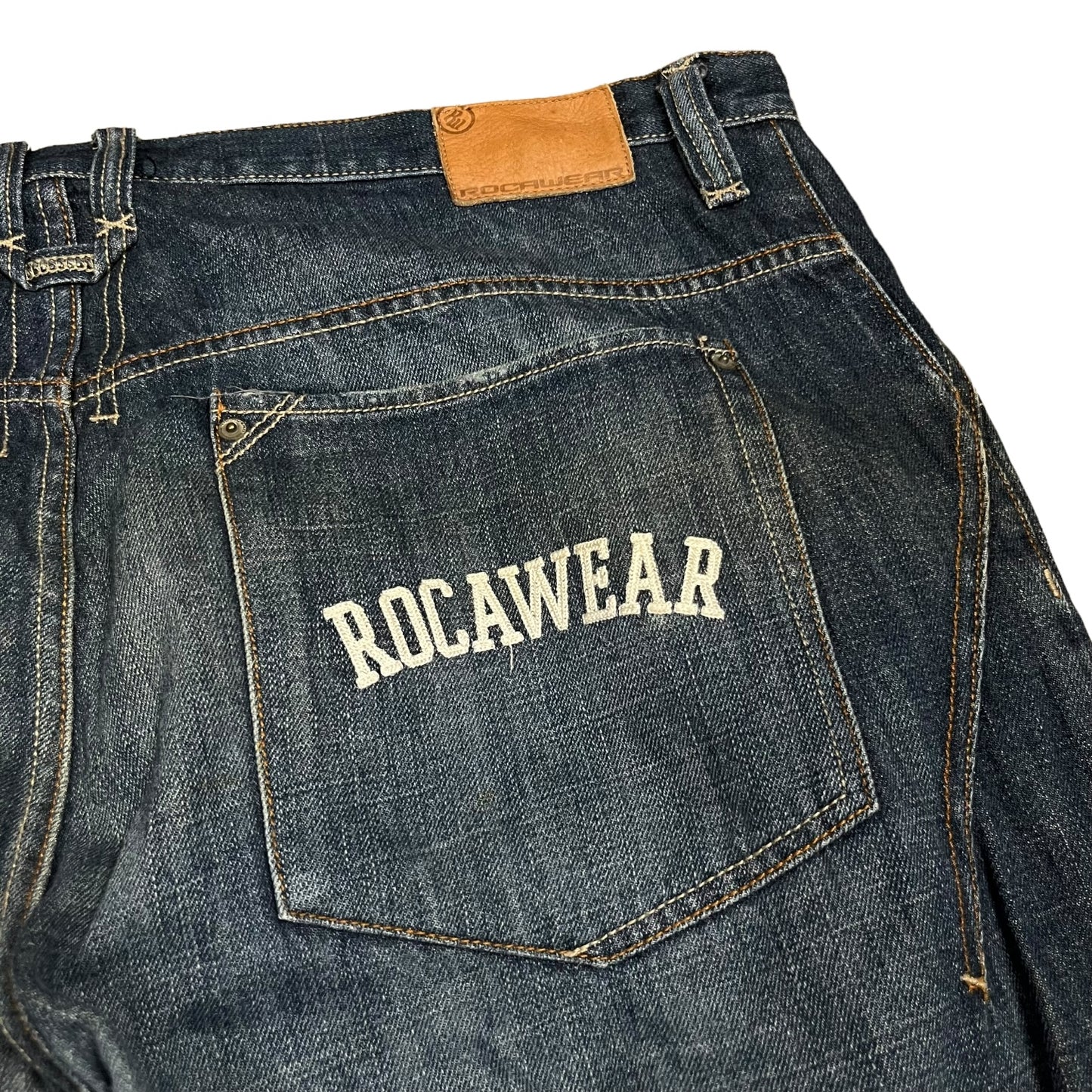 Y2k Rocawear Backpocket Spellout Baggy Jeans