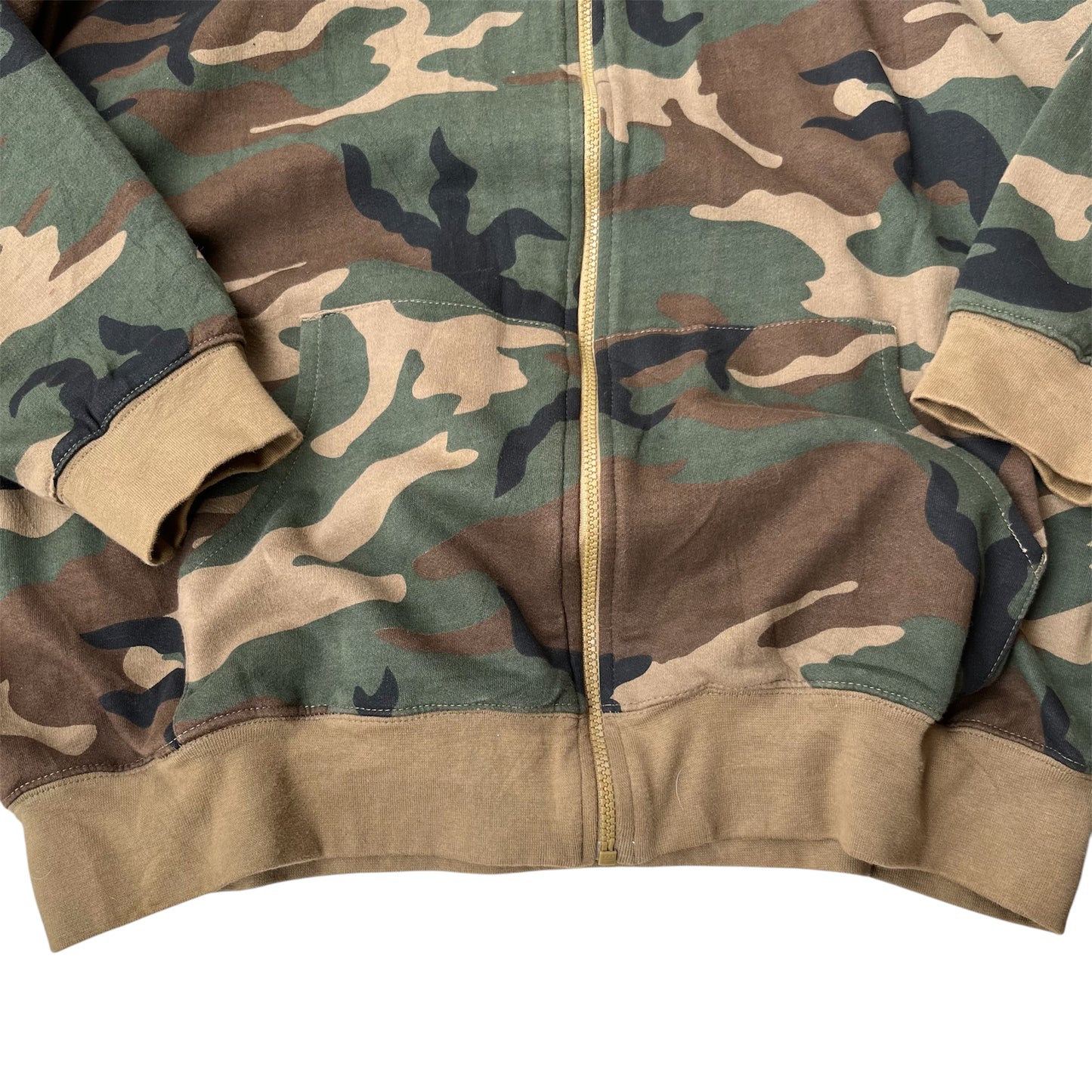 Vintage Thermal Lined Camo Zipup Hoodie