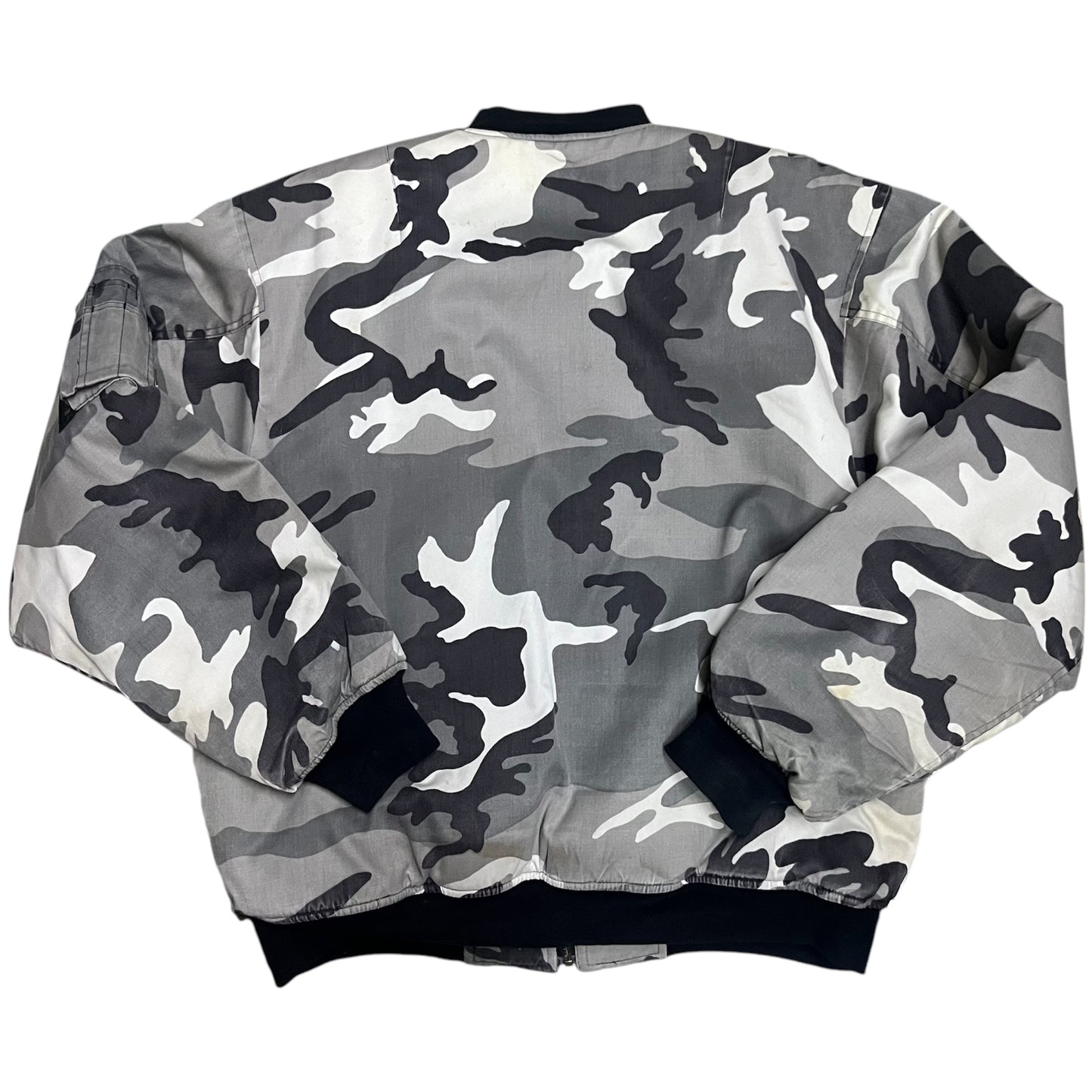 90s Snow Camo MA-1 Bomber